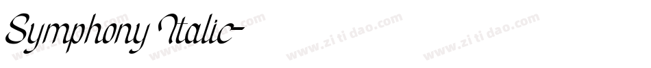 Symphony Italic字体转换